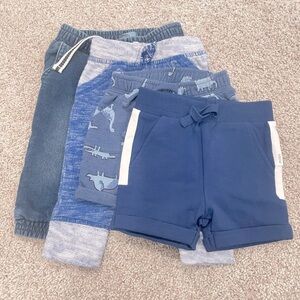 Baby boys bottom bundle 4 pairs 3-12 months NWT blue shorts pants jeans